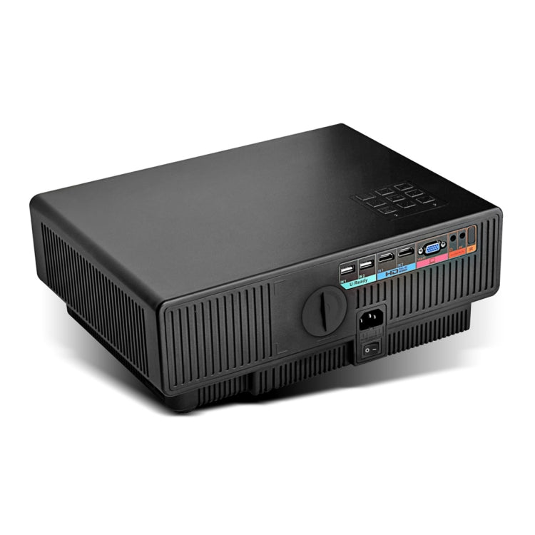 VIVIBRINGHT C90 3500LM 1280x800 Home Theater LED Projector with Remote Controller, Support HDMI, VGA, AV, USB Interfaces, EU / US / UK / AU Plug Optional(Black)