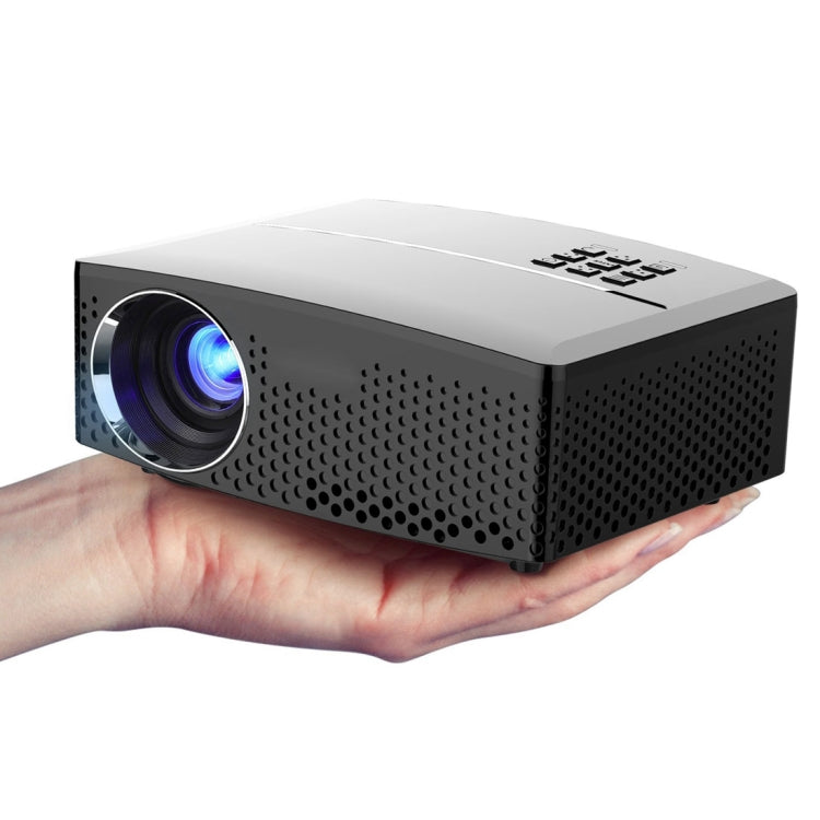 GP80UP Android WiFi LED Projector 1800LM 800x480 Home Theater with Remote Controller, Support HDMI, VGA, AV, USB Interfaces, EU / US / UK / AU Plug Optional(Black)