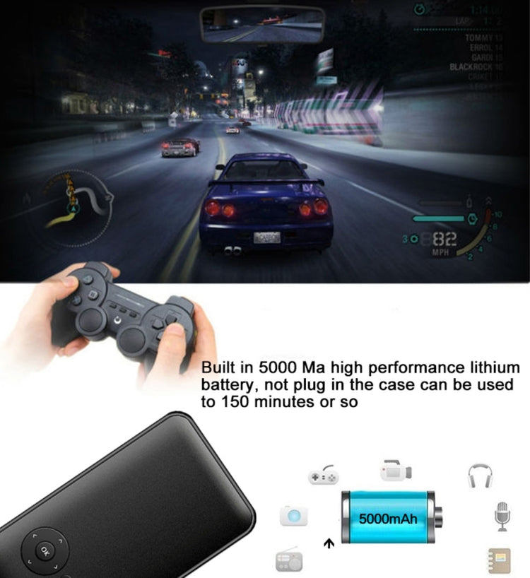 Wejoy DL-S6+ 1000 Lumens 854x480 Smart Mini Projector, RK3128 CPU, 1GB+32GB, Android 4.4, Bluetooth, WiFi, HDMI(Grey)