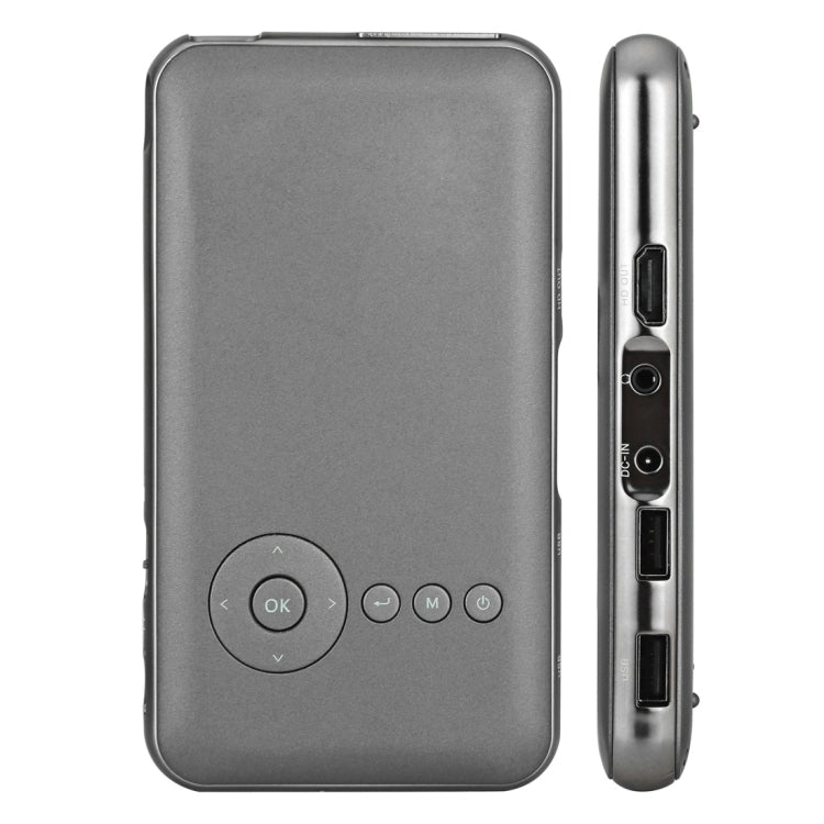 Wejoy DL-S6+ 1000 Lumens 854x480 Smart Mini Projector, RK3128 CPU, 1GB+32GB, Android 4.4, Bluetooth, WiFi, HDMI(Grey)