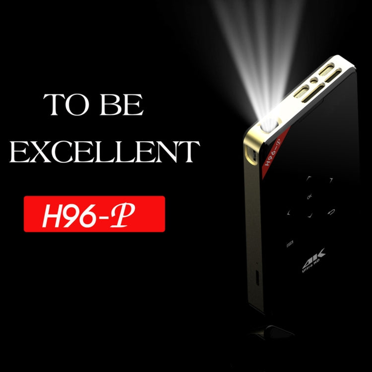 H96-P 854x480P Smart Mini Projector, Amlogic S905X Quad Core ARM Cortex A53 up to 1.5GHz, 1GB+8GB, Android 6.0, Bluetooth, WiFi