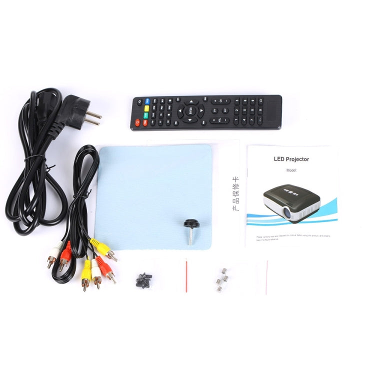 Uhappy U58 Pro 3200LM 1080P Home Theater 1280*768 LED Projector with Remote Control, Support HDMI + USB + TV + YPbPr + AV + VGA , RAM: 1GB, ROM: 8GB