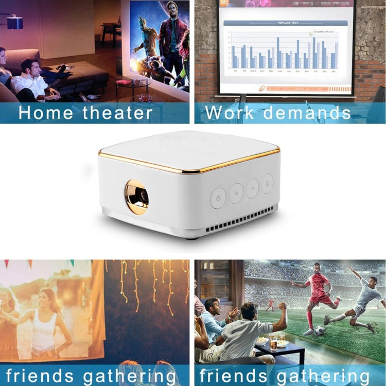 Wejoy DL-S8+ 50 ANSI Lumens 854x480 Smart Mini Projector, RK3128 ARM Cortex-A7 Quad Core 1.3GHz CPU, 1GB+8GB, Android 5.1, Bluetooth, WiFi