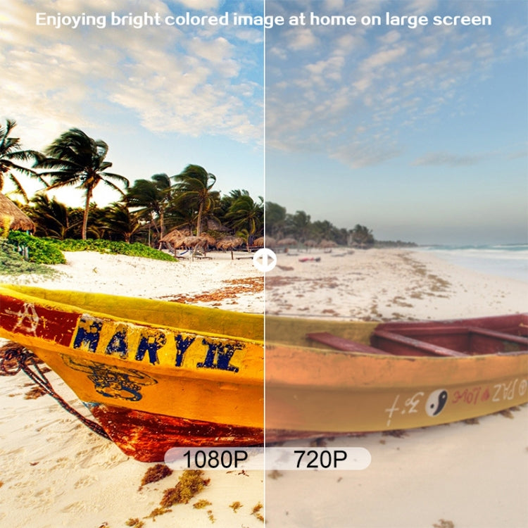 Cheerlux C9 2800 Lumens 1280x720 720P HD Android Smart Projector, Support HDMI x 2 / USB x 2 / VGA / AV