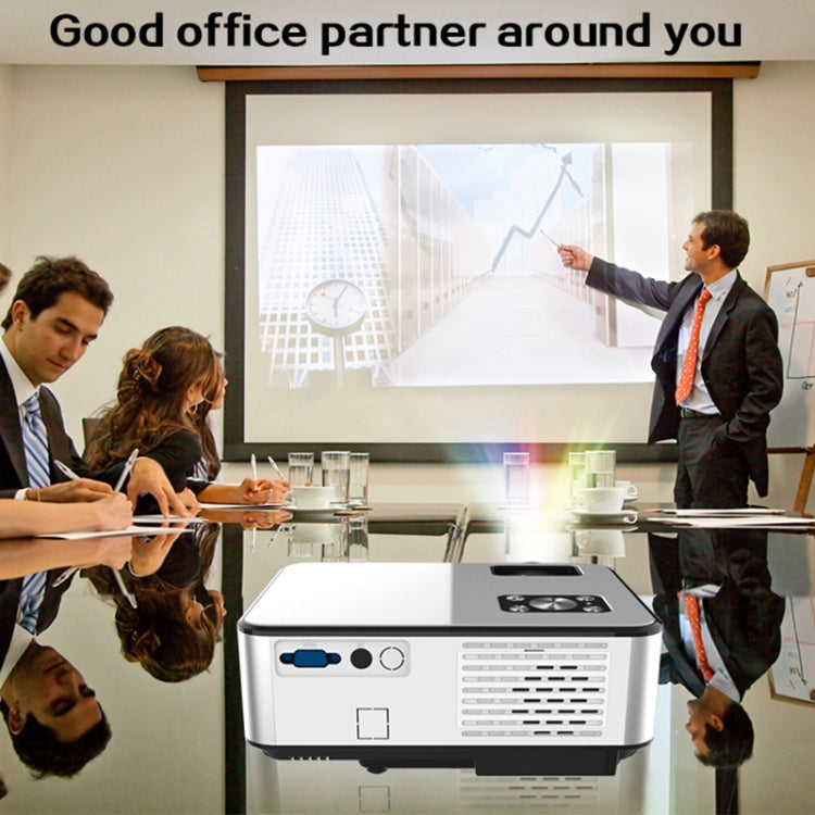 Cheerlux C9 2800 Lumens 1280x720 720P HD Smart Projector, Support HDMI x 2 / USB x 2 / VGA / AV
