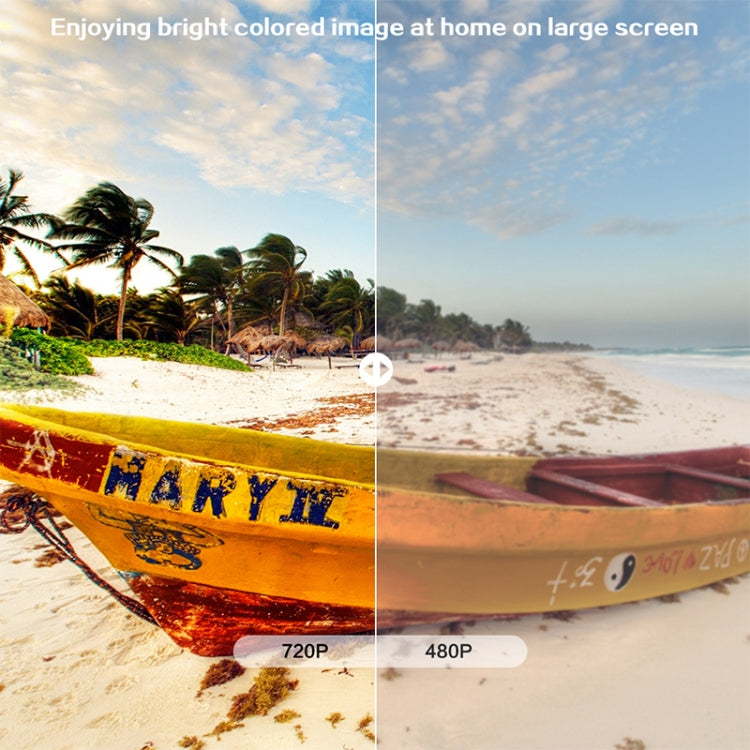 Cheerlux C9 2800 Lumens 1280x720 720P HD Smart Projector, Support HDMI x 2 / USB x 2 / VGA / AV