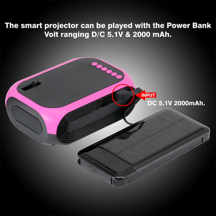 BLJ-111 1920x1080 800 Lumens LCD Portable Home Theater Mini Projector, Support HDMI / SD / USB / AV