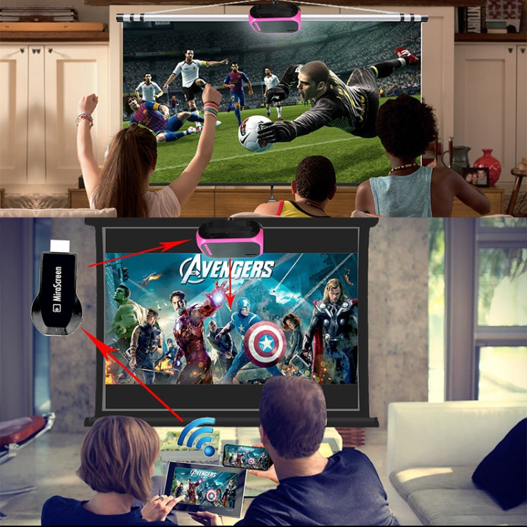 BLJ-111 1920x1080 800 Lumens LCD Portable Home Theater Mini Projector, Support HDMI / SD / USB / AV