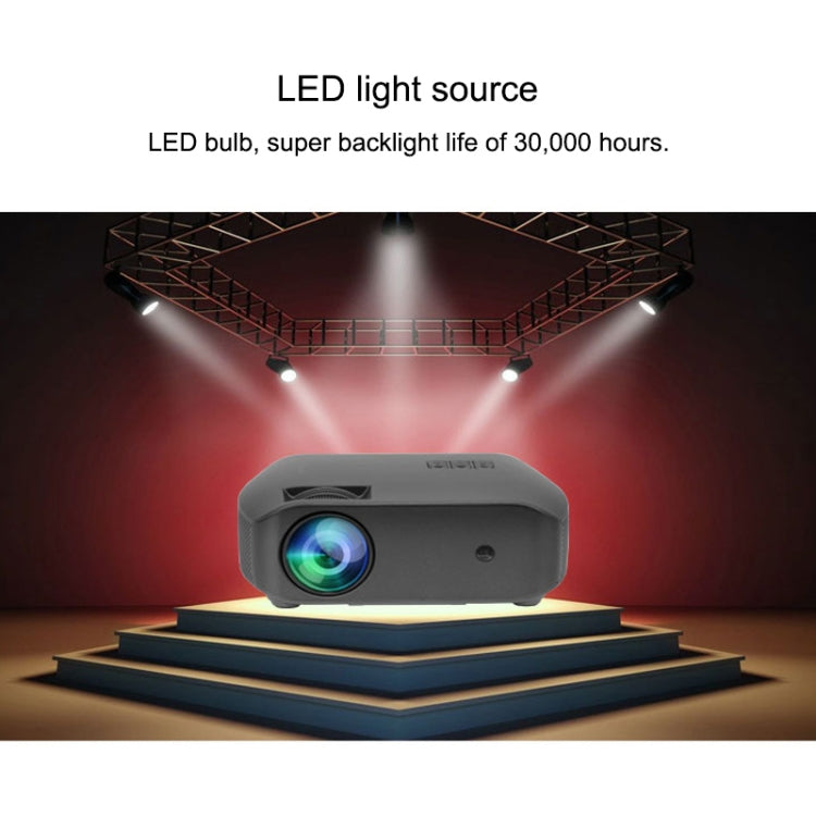 BLJ-666 1280x720 2800 Lumens LCD Portable Home Theater Mini Projector, Support HDMI / USB / DC