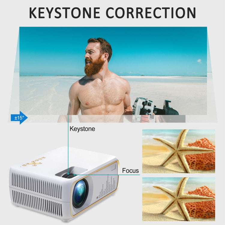 DH-A20 2200 Lumen 800 x 480 HD Smart Projector, Support VGA / HDMI / USB x 2 / AV / RCA Audio, Basic Version