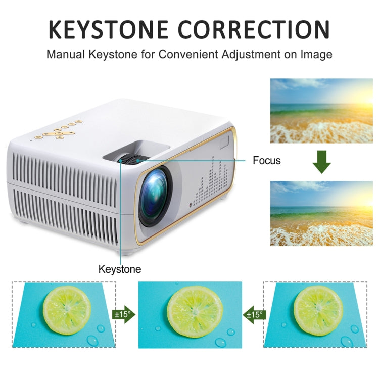 DH-A20 2200 Lumen 800 x 480 WiFi HD Smart Projector, Support VGA / HDMI / USB x 2 / AV / RCA Audio, Sync Version