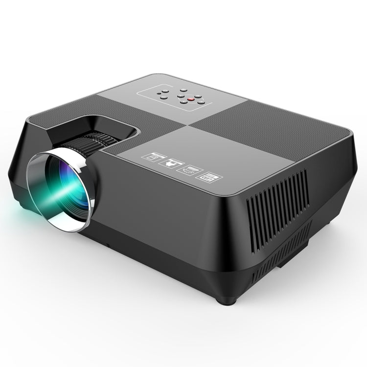 GT-P9 Home Theater 60W 2000 Lumens LCD Multimedia Video Projector with Remote Controller, Support HDMI, Micro SD, AV, VGA, USB(Black)