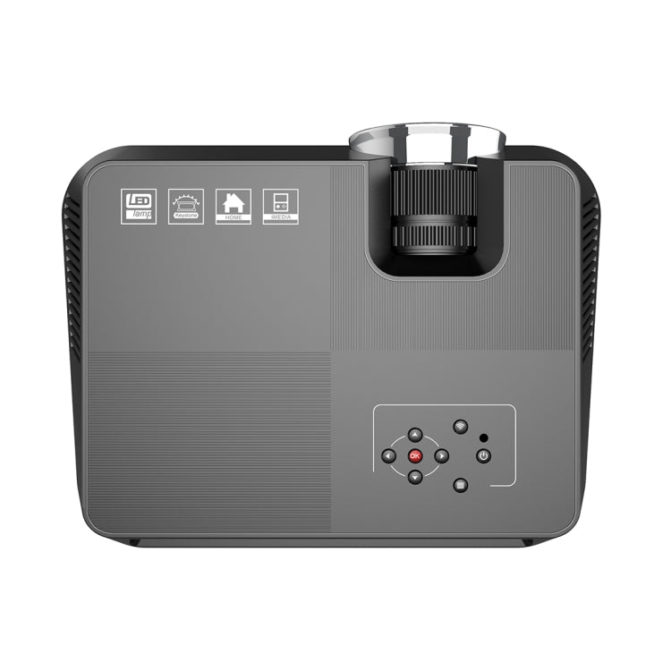 GT-P9 Home Theater 60W 2000 Lumens LCD Multimedia Video Projector with Remote Controller, Support HDMI, Micro SD, AV, VGA, USB(Black)