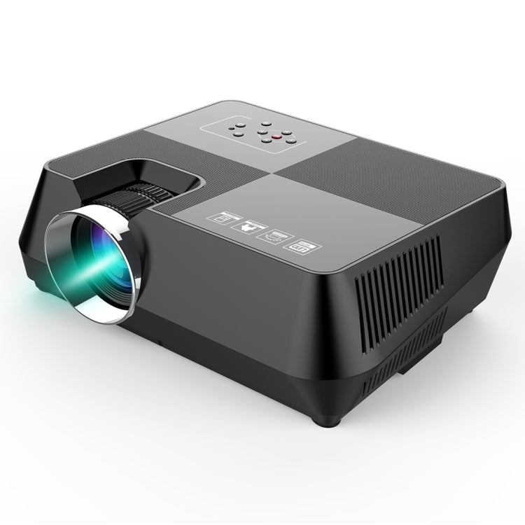 GT-P9A Portable Home Theater 60W 2000 Lumens LCD Multimedia Video Projector, Android 6.0, Support HDMI, Micro SD, AV, VGA, USB(Black)