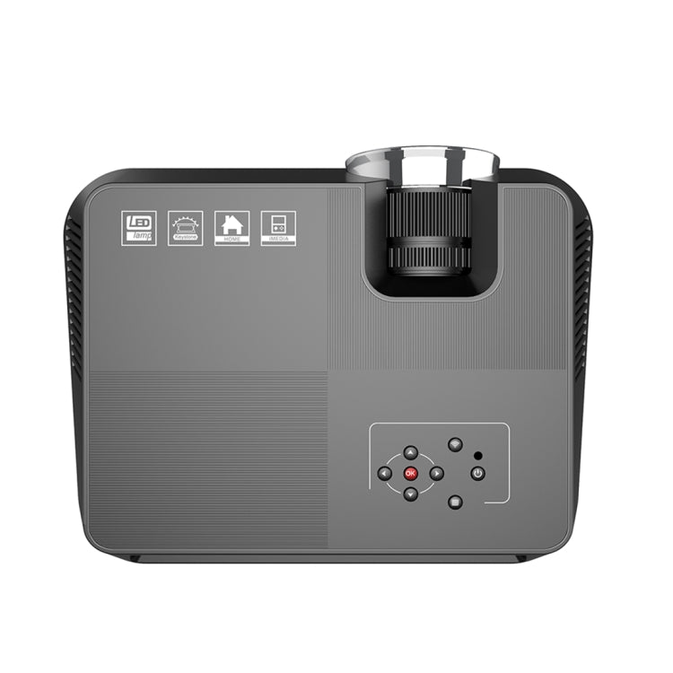 GT-P9A Portable Home Theater 60W 2000 Lumens LCD Multimedia Video Projector, Android 6.0, Support HDMI, Micro SD, AV, VGA, USB(Black)