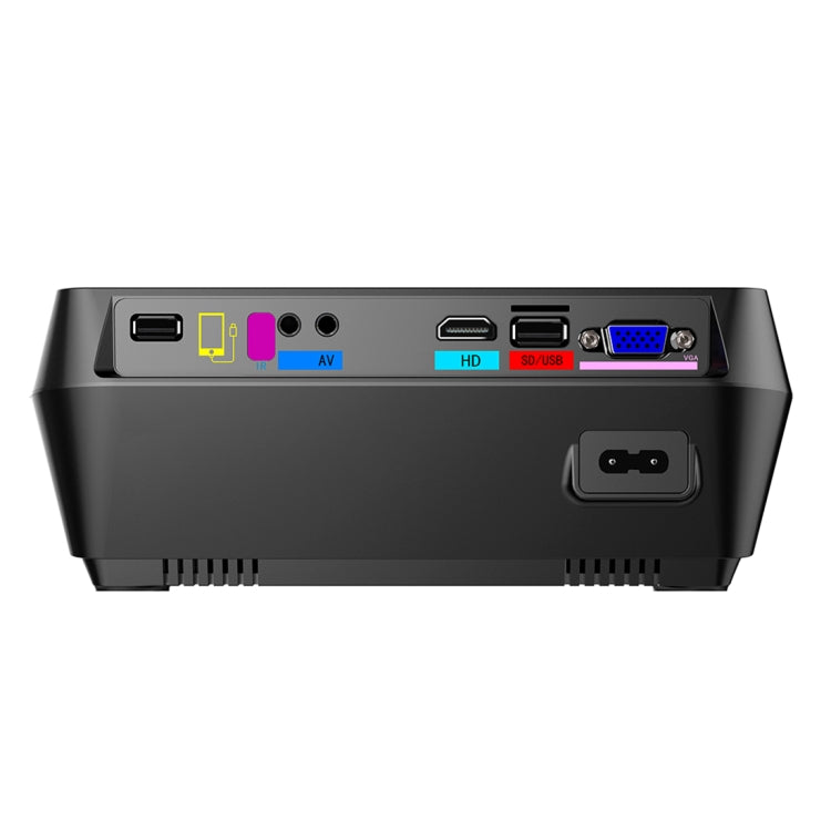 GT-P9A Portable Home Theater 60W 2000 Lumens LCD Multimedia Video Projector, Android 6.0, Support HDMI, Micro SD, AV, VGA, USB(Black)