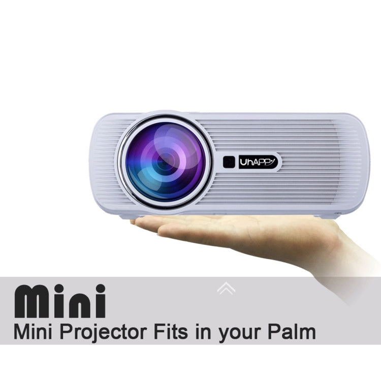 UHAPPY U80 Plus LCD 1500 Lumens Home Theater HD 1080P Mini Projector, Android 6.0, Bluetooth V4.0, Wi