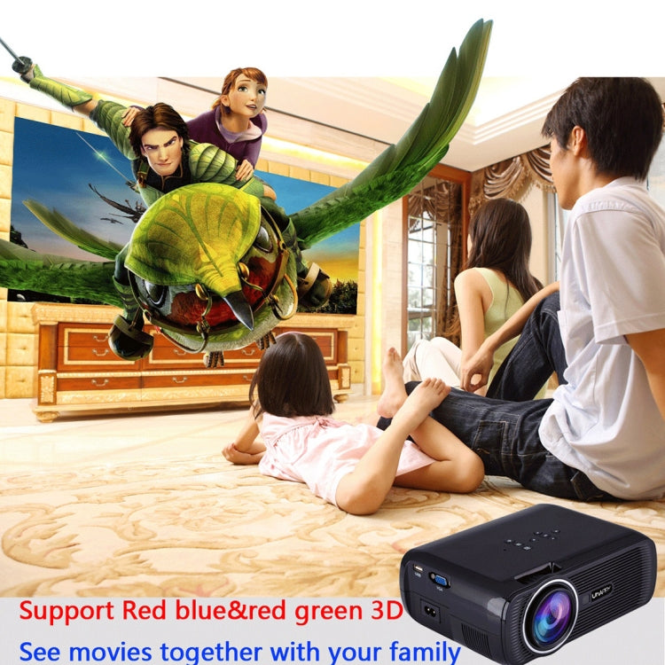 UHAPPY U80 Plus LCD 1500 Lumens Home Theater HD 1080P Mini Projector, Android 6.0, Bluetooth V4.0, Wi