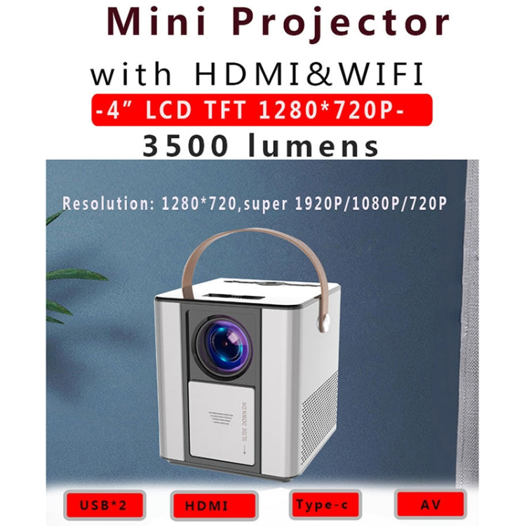 BLJ888A 1280x720P 3800 Lumens Portable Home Theater LED HD Digital Projector,Android Version