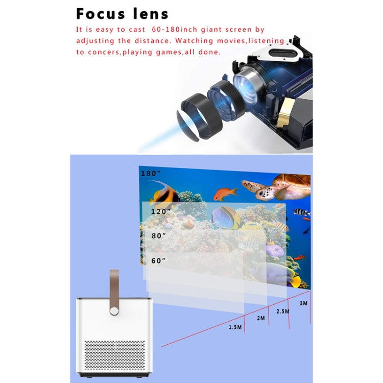BLJ888A 1280x720P 3800 Lumens Portable Home Theater LED HD Digital Projector,Android Version