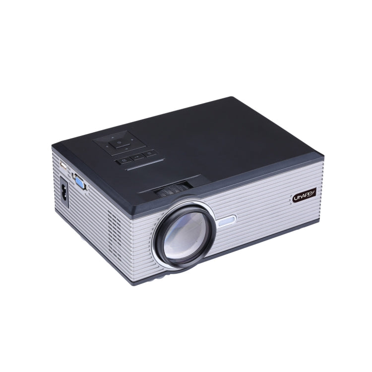 UHAPPY U88 Single LCD Panel 1080P LED HD Mini Projector with Remote Control, Support VGA / USB / SD / HDMI / 3.5mm Audio port / AV / TV