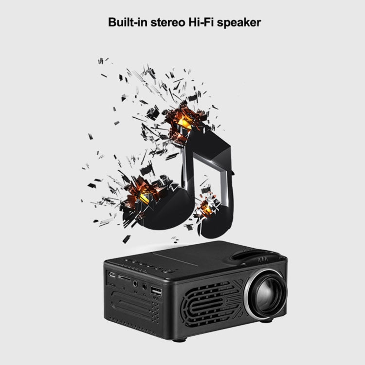 RD-814 Portable TFT LCD Home Theater Multimedia HD 1080P LED Mini Projector, Built-in Speaker, Support TF Card / AV / USB