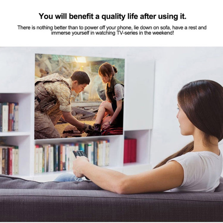 RD-814 Portable TFT LCD Home Theater Multimedia HD 1080P LED Mini Projector, Built-in Speaker, Support TF Card / AV / USB