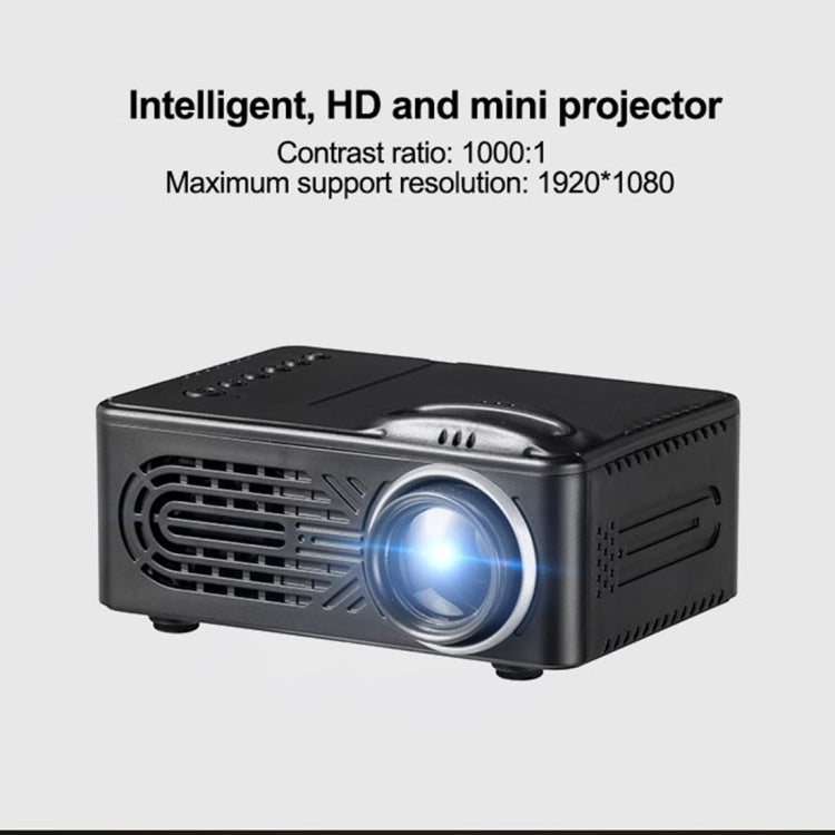 RD-814 Portable TFT LCD Home Theater Multimedia HD 1080P LED Mini Projector, Built-in Speaker, Support TF Card / AV / USB