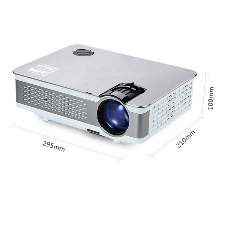 AUN AKEY5 UP 3800 Lumens 1920 x 1080P Full HD Home Entertainment Video Projector, Android 6.0, 1GB+8GB, Support Bluetooth / WiFi (White)