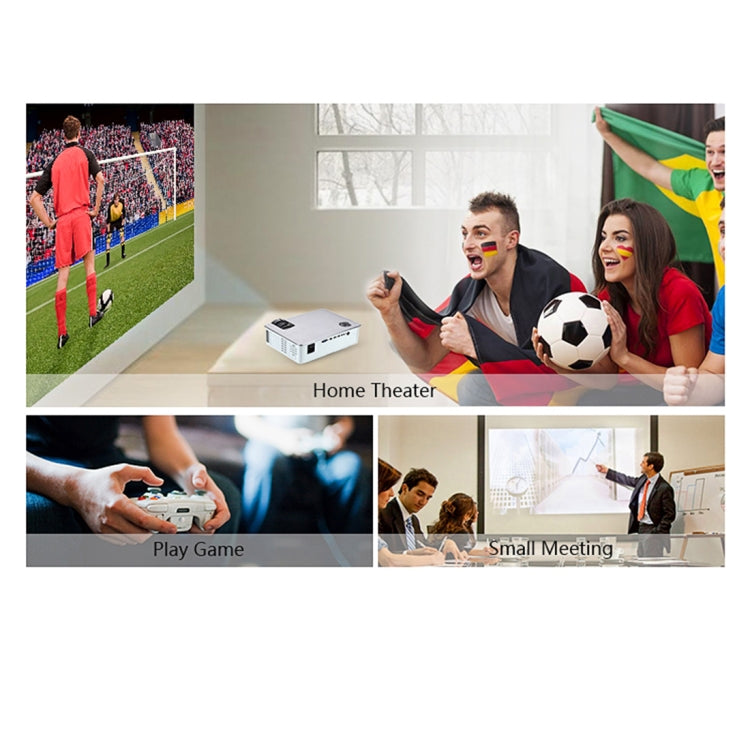 AUN AKEY5 3800 Lumens 1920 x 1080P Full HD Home Entertainment Video Projector(White)
