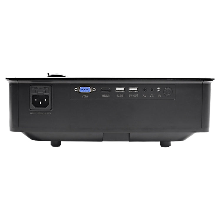 Wejoy L5 Home Theater Adjustable Optical Keystone Full HD 1080P LED LCD Video Projector with Remote Control(Black)