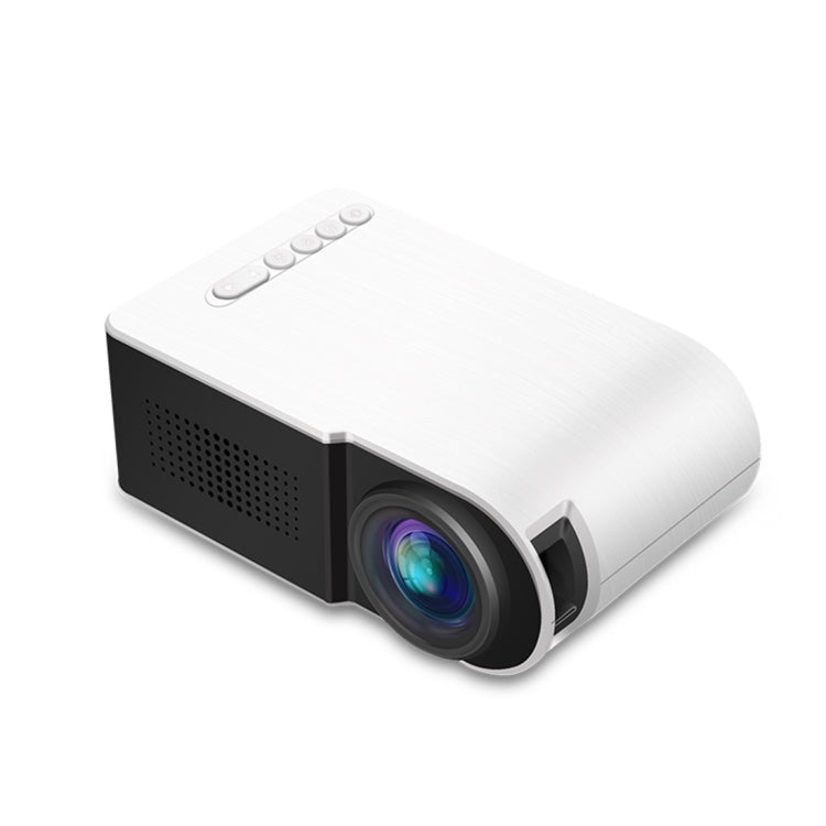 YG210 320x240 400-600LM Mini LED Projector Home Theater, Support HDMI & AV & SD & USB, Battery Version