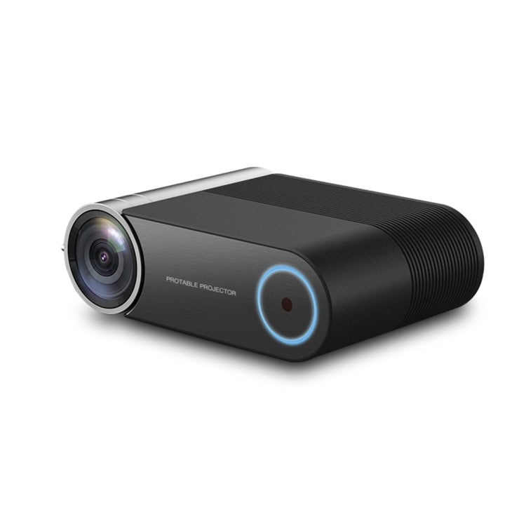 YG420 1280x720 2400LM Mini LED Projector Home Theater, Support HDMI & AV & SD & USB & VGA, General Version (Black)