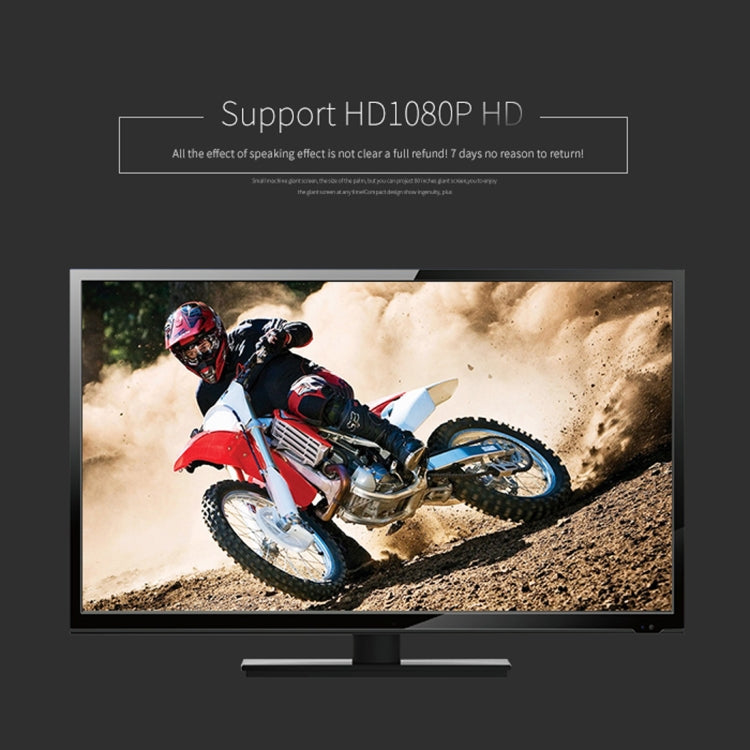 YG400 800x480 1200LM Mini LED Projector Home Theater, Support HDMI & AV & SD & USB & VGA, Mobile Phone Version