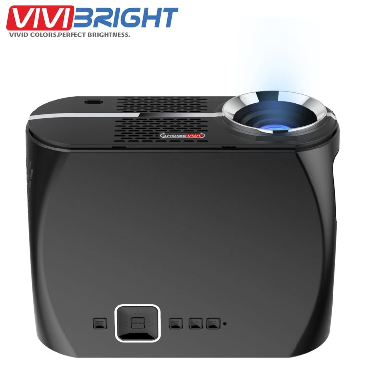 Vivibright GP100 1280x800 Home Theater LED Projector with Indicator light, Support HDMI & AV & USB Devices(Black)
