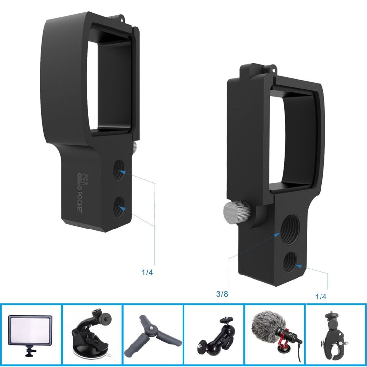 Expand Module Adapter with 1/4 Inches and 3/8 Inches Interface for DJI OSMO Pocket