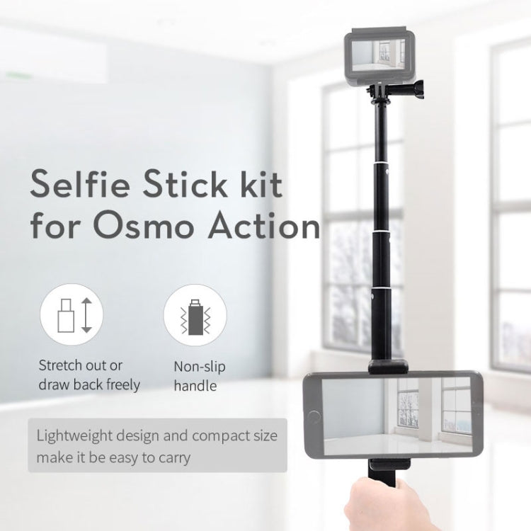STARTRC Sports Camera Dedicated Universal Mobile Phone Clip Self-timer Extension Rod for DJI OSMO Action