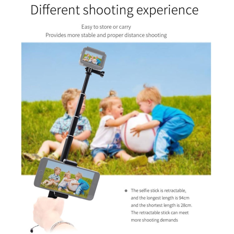 STARTRC Sports Camera Dedicated Universal Mobile Phone Clip Self-timer Extension Rod for DJI OSMO Action
