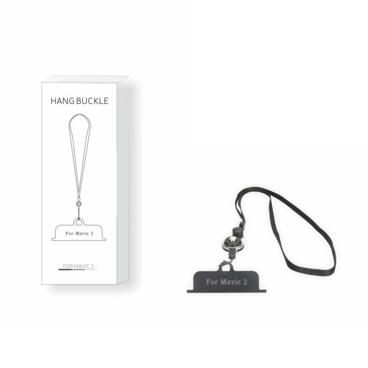Hanging Hooking Buckle Adapter Neck Strap for DJI Mavic 2 / Mavic 2 Pro Remote Controller(Black)