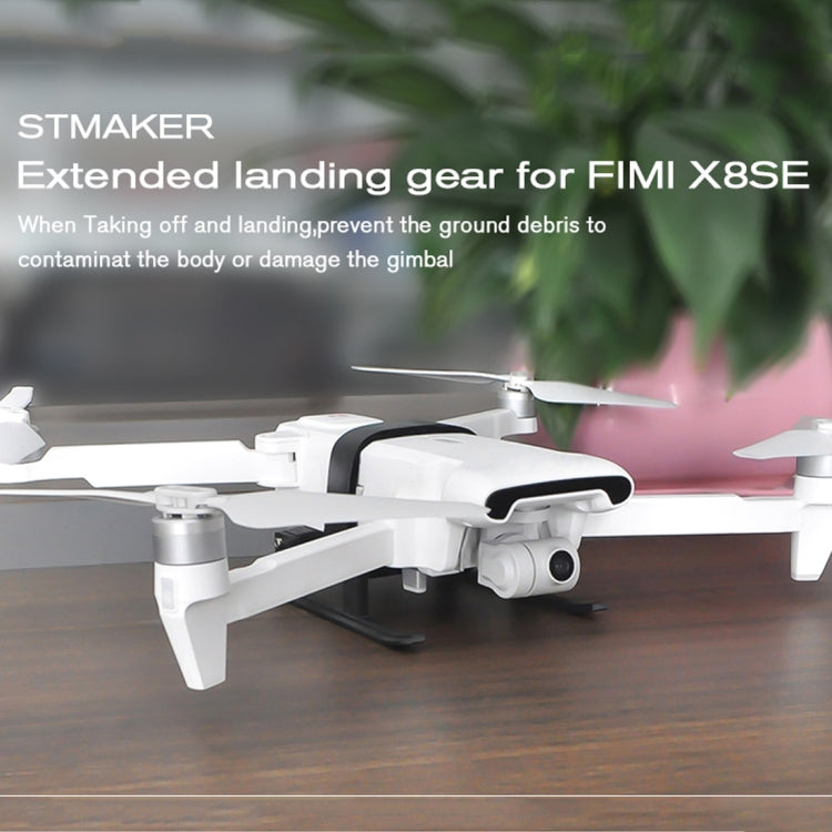 Shockproof Quick Release Anti-collision Landing Gear Height Extender Holder for Xiaomi FIMI X8 SE(Black)