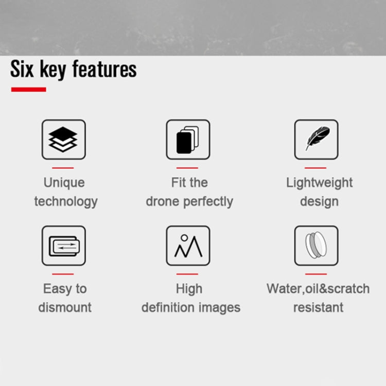 STARTRC 4 PCS ND8+ND16+ND32+ND64 Drone Lens Filter for DJI FPV