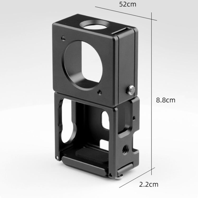 Split  Type Aluminum Alloy Cage for DJI Action 2 (Black)