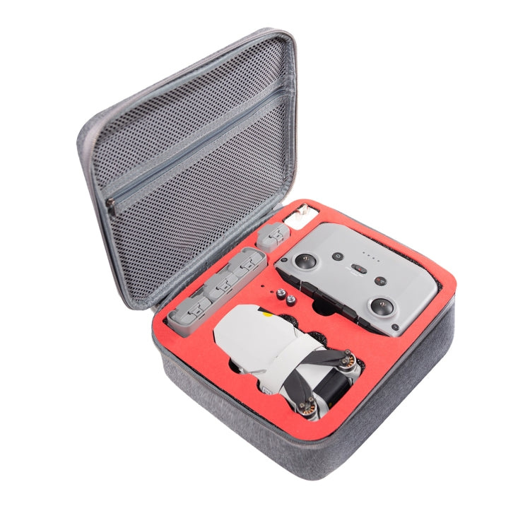 For DJI Mini 2 SE Grey Square  Shockproof Carrying Hard Case Storage Bag, Size: 27x 23 x 10cm