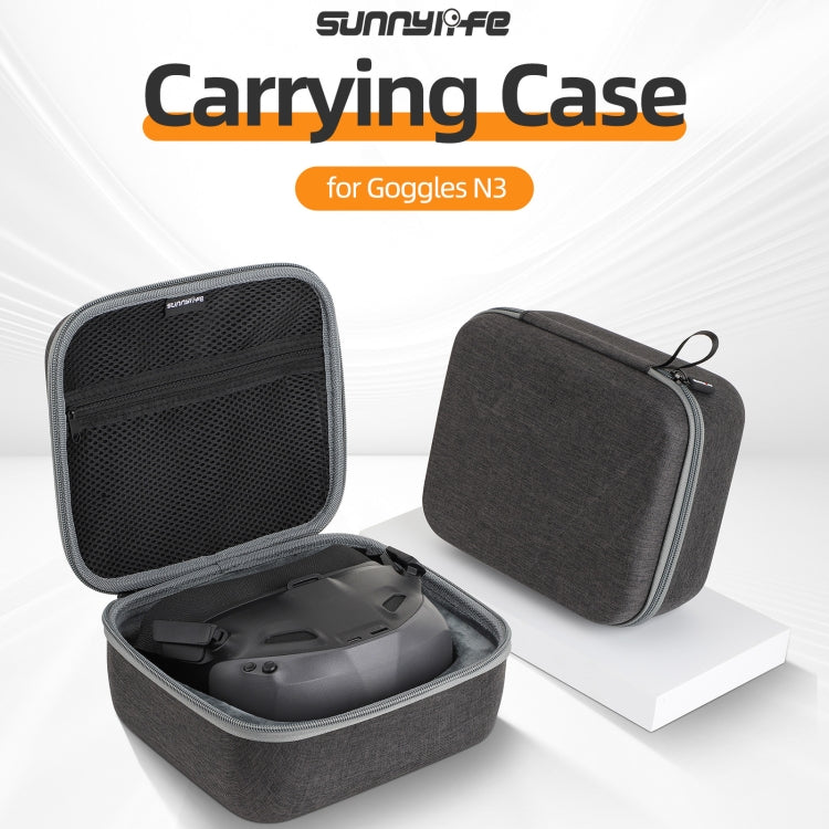 For DJI N3 Flying Glasses Sunnylife Handheld Storage Bag  - Black