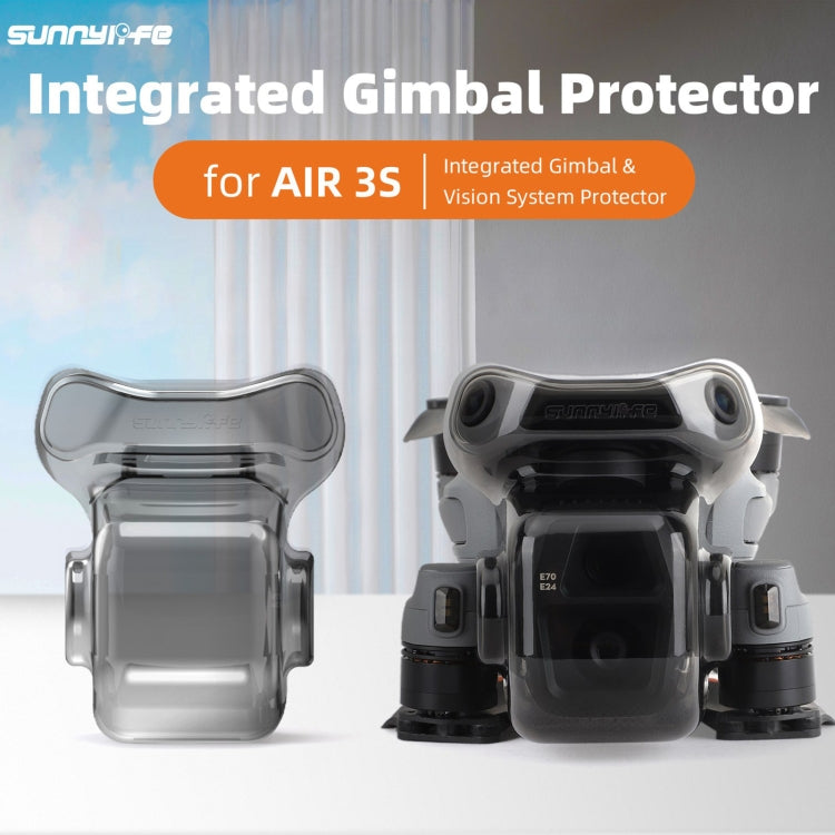 For DJI Air 3S Sunnylife Integrated Gimbal Cover Transparent Lens Cap Vision System Protector  - Grey