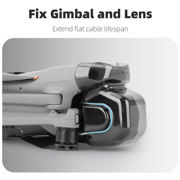 For DJI Air 3S Sunnylife Integrated Gimbal Cover Transparent Lens Cap Vision System Protector  - Grey
