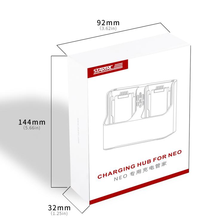 For DJI Neo Two-way Charging Butler Battery Charger Hub  - Grey