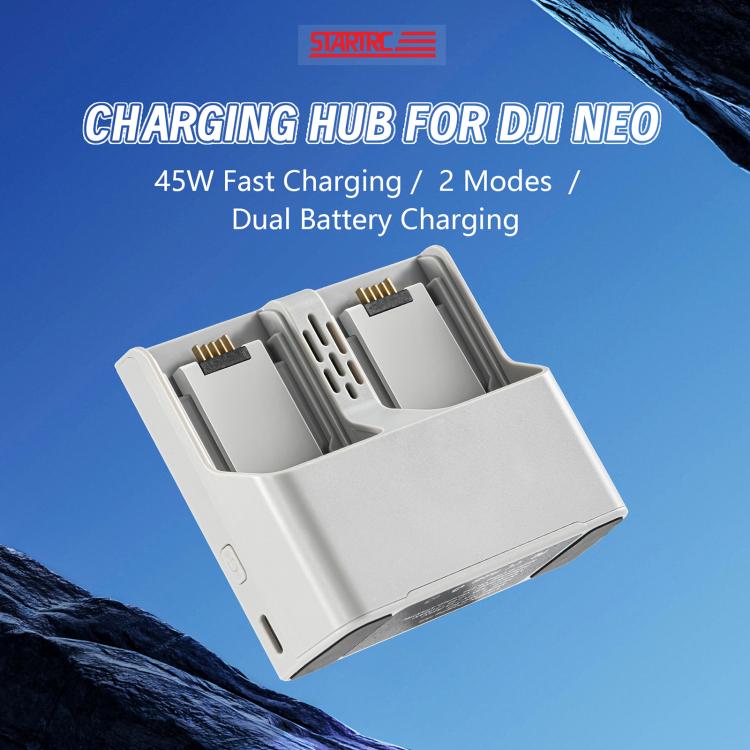 For DJI Neo Two-way Charging Butler Battery Charger Hub  - Grey