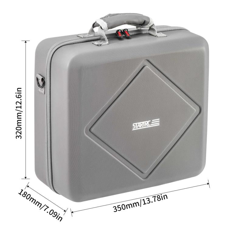 For DJI Air 3 / Air 3S / Avata 2 STARTRC Dual-Drone Shoulder Storage Bag PU Handbag  - Grey