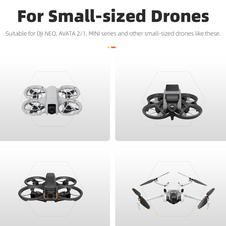 Sunnylife Drone Landing Pad 35cm Fast-Fold Double-Sided Leather Waterproof Helipad for DJI Neo / Avata 1 / 2 / Mini Series  - Yellow+Orange